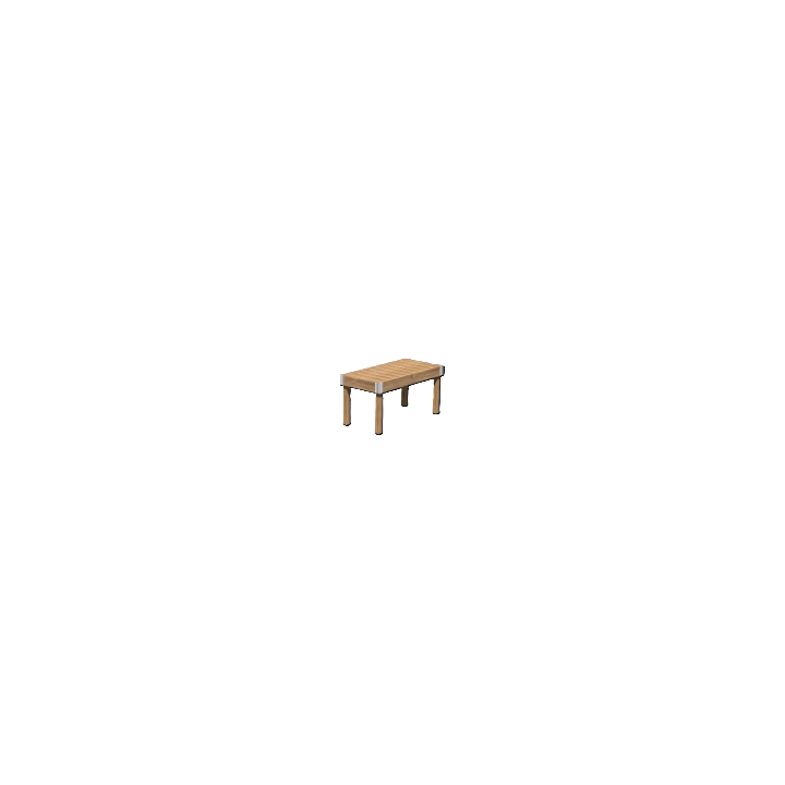 Banchetto in legno- WoodLine 100x50x50cm