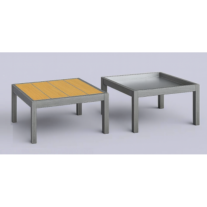 Struttura a tavolino Indus - 78x78x40cm