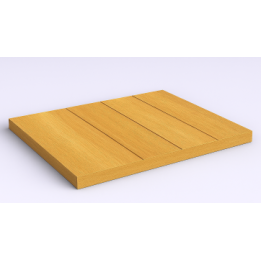 Pedana in legno essicato per gamma Indus 118x78 cm