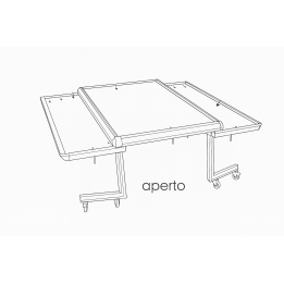 Tabl'Easy apribile 205x(98-180)x75 cm