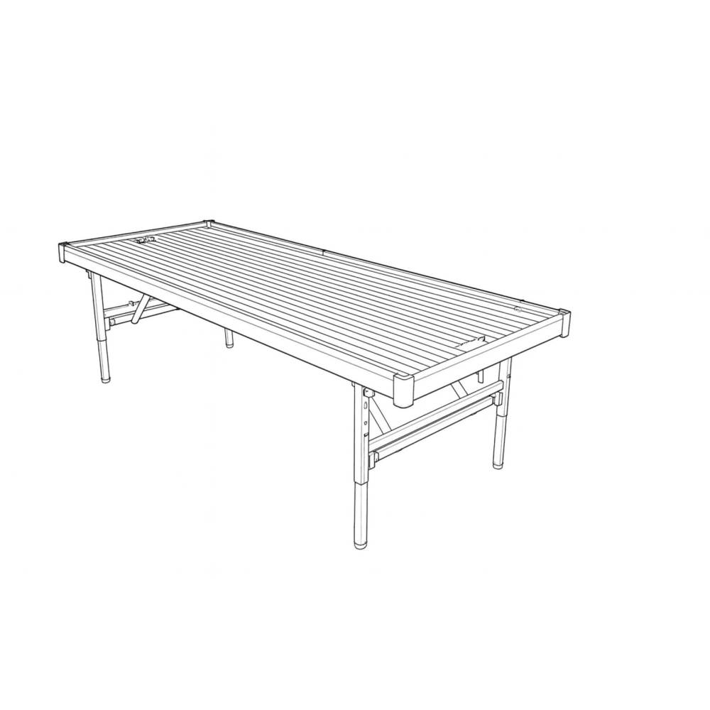 Bancale Pieghevole  verniciato a polvere L93cm