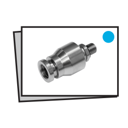 Raccordo 10/24" M per tubo 5 mm