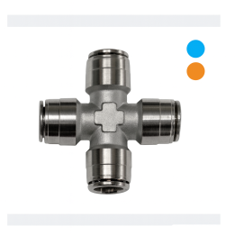 Raccordo a croce 4 vie ad innesto 3/8"