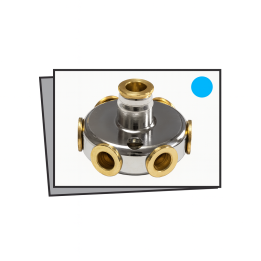 Connettore per linea a stella 1 IN + 6 OUT x 3/8"