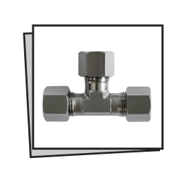 Raccordo a T(3 vie) INOX (10 x 10 x 10 mm)