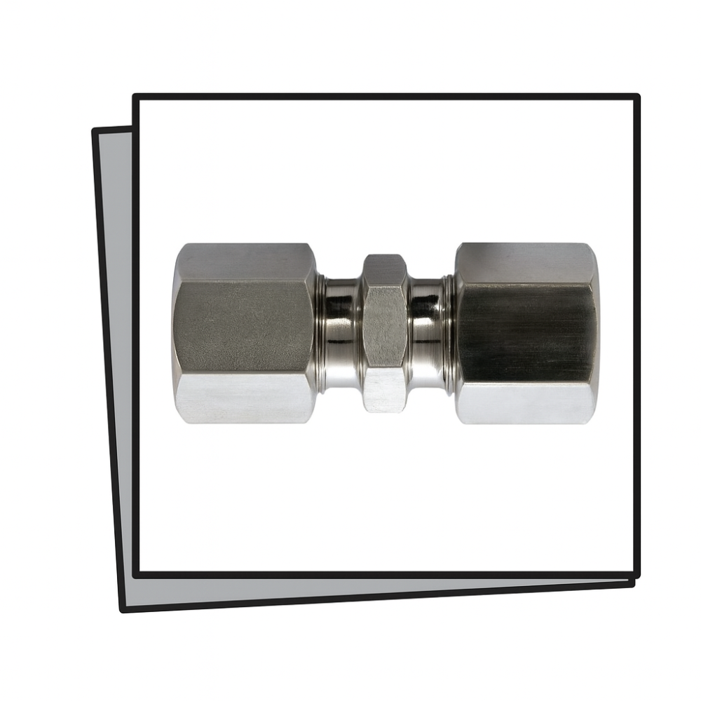 Giunzione tubo 10 mm INOX (10 x 10 mm)
