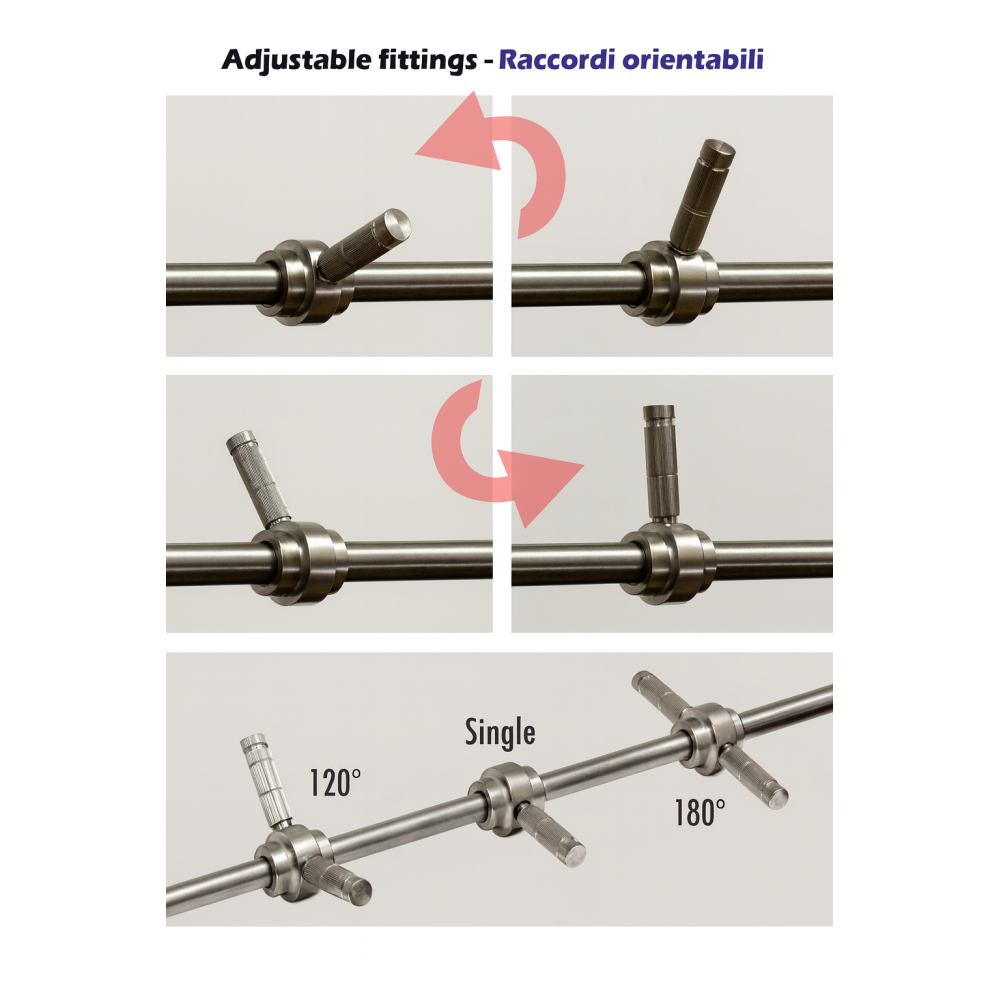 Portaugello INOX 12mm - 1 foro 10/24unc/2B