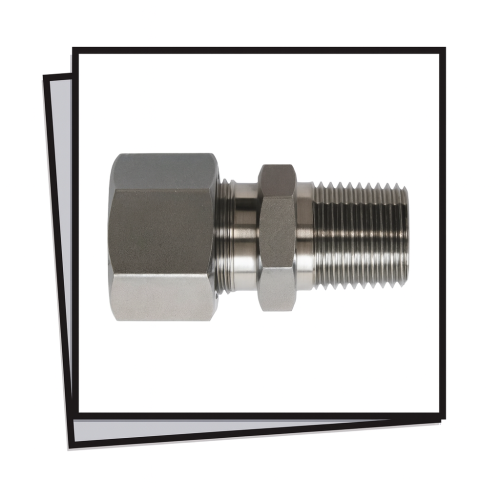 Giunzione maschio INOX (BSP 1/2"M x 12 mm)