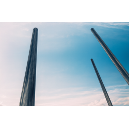 POLE - Doccia ad ombrello in acciaio inox (ugelli non inclusi)