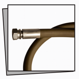 Tubo flessibile BASSA PRESSIONE  A.P. 1 m INOX